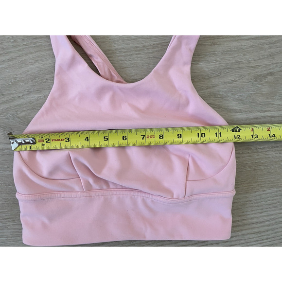 Lululemon Wunder Train Longline Sports Bra 4 Dew Pink Yoga Pilates Athleisure - Picture 7 of 9